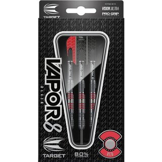 VAPOR 8 Black Red Tungsten Steeldart von Target