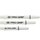 1 Set (3 Stück) Target PRO-GRIP Shaft weiss intermediate