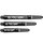 1 Set (3 Stück) Target PRO GRIP SPIN Shaft schwarz kurz