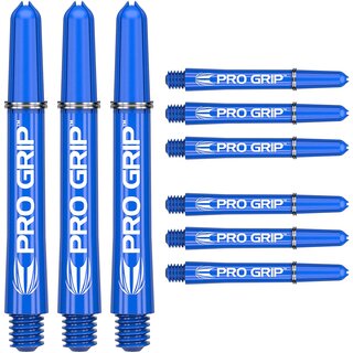 Target Darts 3er Sets Pro Grip Schäfte - insgesamt 9 Stück Dartpfeil, Blau, Intermediär