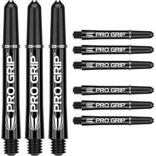 Target Darts 3er Sets Pro Grip Schäfte - insgesamt 9 Stück Dartpfeil, Schwarz, Intermediär