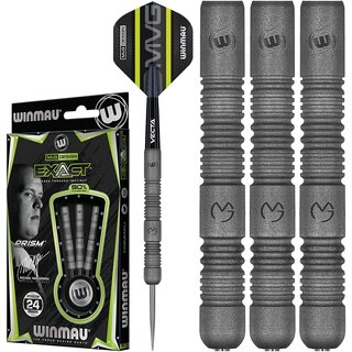 WINMAU MvG Exact 24 Gramm Profi Wolfram Steeltip Dartpfeile Set mit Flights und Schäfte