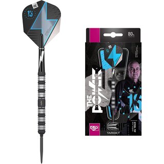Target Darts Phil Taylor Power Series Schwarze Wolfram Swiss Point Steeldarts-Set Dartpfeile (21 gr)