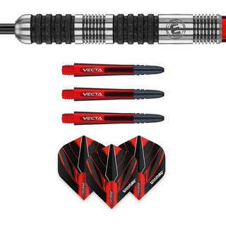 WINMAU Mark Webster 25 Gram Tungsten Darts with Prism Flights and Vecta Shafts (Stems)