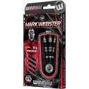 WINMAU Mark Webster 25 Gram Tungsten Darts with Prism Flights and Vecta Shafts (Stems)