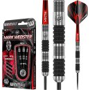WINMAU Mark Webster 25 Gram Tungsten Darts with Prism Flights and Vecta Shafts (Stems)