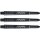 WINMAU Prism Force schwarz kurz Polycarbonate Dart Stems - 1 Satz pro Packung (3 Shafte insgesamt)