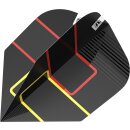 Target Darts - Gabriel Clemens Schwarze 80 Pro Ultra No.6 Dart Flights, Schwarz, Gelb und Rot