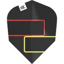 Target Darts - Gabriel Clemens Schwarze 80 Pro Ultra No.6 Dart Flights, Schwarz, Gelb und Rot