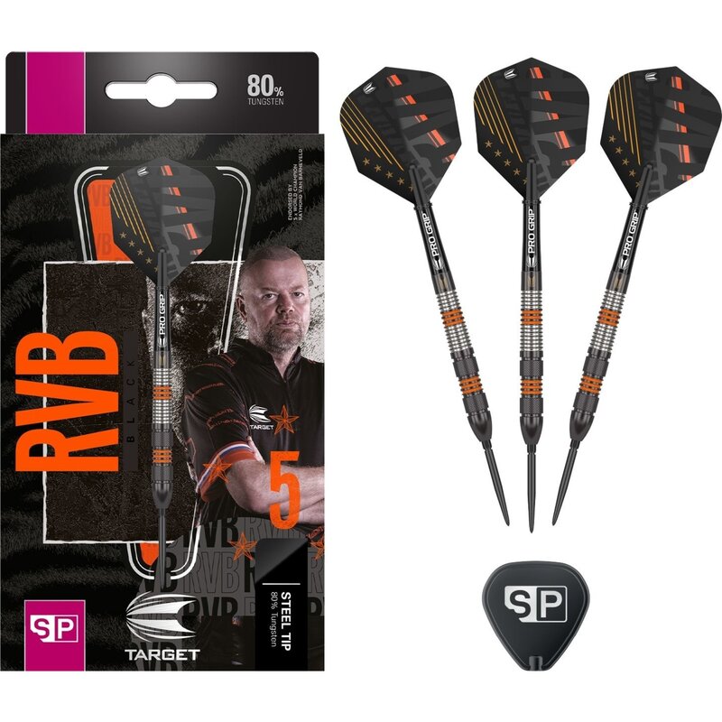 Target Darts Raymond Van Barneveld - Set Freccette In Ottone Nero Per Principianti - copertina