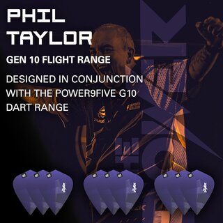 Target Phil Taylor G10 Vapor Pro Ultra Flights - 3er-Pack (9 Stück insgesamt)