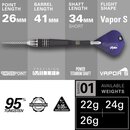 Target Darts Phil Taylor Power 9-Five Gen 10 22G 95% Wolfram Swiss Point Steeldart