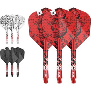 Target Nathan Aspinall Ink Design No.6 Flights & intermediate Shafts (41mm) Multipack - 3er Pack