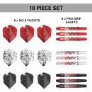 Target Nathan Aspinall Ink Design No.6 Flights & intermediate Shafts (41mm) Multipack - 3er Pack