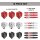 Target Nathan Aspinall Ink Design No.6 Flights & intermediate Shafts (41mm) Multipack - 3er Pack