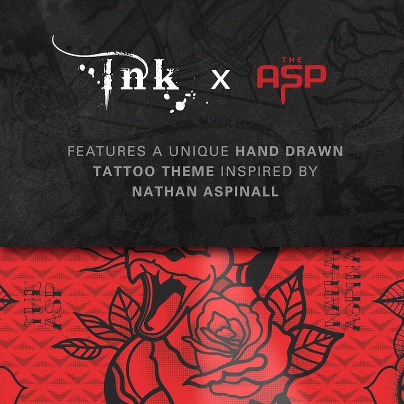 Target Nathan Aspinall Ink Design No.6 Flights & kurze Shafts (34mm) Multipack - 3er Pack