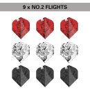Target Nathan Aspinall Ink Design No.6 Flights - 3er-Pack (9 Stück insgesamt)