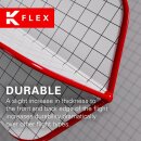 Target K-Flex integrierte Flights und Shafts, Weiß, intermediate Stiel (26mm), No.6 Flight, 3er Satz