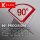 Target K-Flex integrierte Flights und Shafts, Weiß, intermediate Stiel (26mm), No.6 Flight, 3er Satz