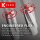 Target K-Flex integrierte Flights und Shafts, Weiß, intermediate Stiel (26mm), No.6 Flight, 3er Satz