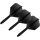 Target K-Flex integrierte Flights und Shafts, Schwarz, intermediate (26mm), No.6 Flight, 3er Satz Stielen