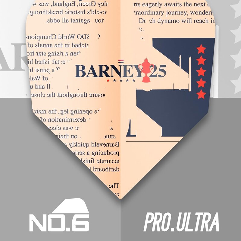 Target Darts Raymond Van Barneveld RVB 25 Year Edition Ten-X Pro Ultra Dart Flüge - 3er-Pack (9 Stück Insgesamt)