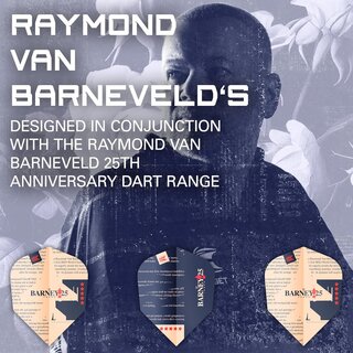 Target Darts Raymond Van Barneveld RVB 25 Year Edition Ten-X Pro Ultra Dart Flüge - 3er-Pack (9 Stück Insgesamt)