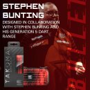 Target Darts Stephen Bunting Takoma Dart Wallet, Dart Tragetasche, hält 3 vollständig montierte Darts & Dart-Zubehör, schützende Eva Dart-Halter