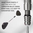 Target Darts Soft Tip zu Swiss Point Dart Konvertierungsset, Umspitzen von Soft Tip zu Stahlspitzen 2BA Gewinde