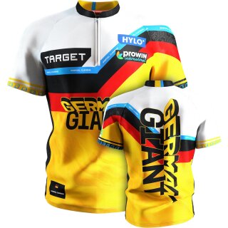 Target Darts Gabriel Clemens Dart Shirt 2025, Größe: XXL | World Championship Mens Darts Shirt, Cool Play Collarless, German Giant Player Edition T Shirt