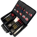 Karella Darttasche Master PAK, Jeans, perfekte Aufbewahrung für bis 3 Set Darts und viel Zubehör, Dartcase, Tasche für Darts