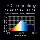 WINMAU Plasma EIS-Dartboard-Licht - Weiß 360 Grad Dartboard Licht