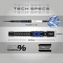 RED DRAGON Gerwyn Price Blue Ice SE Softip 20 gram - Tungsten Professional Darts Set