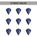 Phil Taylor Raw Power Gx2 Pro Ultra-Dart-Flights (9er-Set) Multipack-Flight-Sets