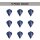 Phil Taylor Raw Power Gx2 Pro Ultra-Dart-Flights (9er-Set) Multipack-Flight-Sets