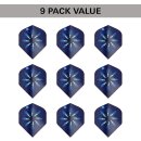 Phil Taylor Raw Power Gx2 Pro Ultra-Dart-Flights (9er-Set) Multipack-Flight-Sets