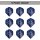 Phil Taylor Raw Power Gx2 Pro Ultra-Dart-Flights (9er-Set) Multipack-Flight-Sets