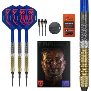 Raymond Van Barneveld Softdarts Generation 6-Dartpfeil-Set, 18 g 95-%-Tungsten