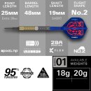 Raymond Van Barneveld Softdarts Generation 6-Dartpfeil-Set, 18 g 95-%-Tungsten