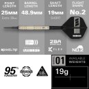 Dimitri Van den Bergh Softdarts 95K-Dartpfeil-Set, 19 g 95-%-Tungsten