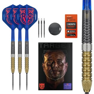 Raymond Van Barneveld Steeldarts Generation 6-Dartpfeil-Set, 25 g 95-%-Tungsten, SP-Tool inkludiert