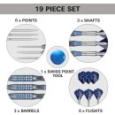 Phil Taylor Steeldarts Gx2-Dartpfeil-Set, 22 g, 95-%-Tungsten, SP-Tool inkludiert