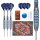 Phil Taylor Steeldarts Gx2-Dartpfeil-Set, 22 g, 95-%-Tungsten, SP-Tool inkludiert