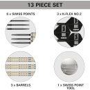 Dimitri Van den Bergh Steeldarts 95K-Dartpfeil-Set, 24 g 95-%-Tungsten, SP-Tool inkludiert