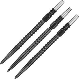 Target Darts Swiss Point Dart Spitzen, Chrono (3er-Pack Spitzen) 30MM  Schwarz
