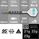 Rob Cross 95K Swiss Point Steeldarts, 95% Tungsten, 21G