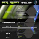 WINMAU Fusion Integrated Flight & Shaft System - No.2  schwarz, medium