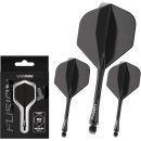 WINMAU Fusion Integrated Flight & Shaft System - No.2 schwarz, kurz
