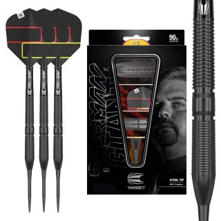 Gabriel Clemens Black Edition 90% Tungsten Steel Tip Darts, 23G