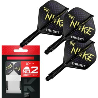 Luke Littler K Flex Flights and Shaft System, Nr. 2 (Short, 19 mm)